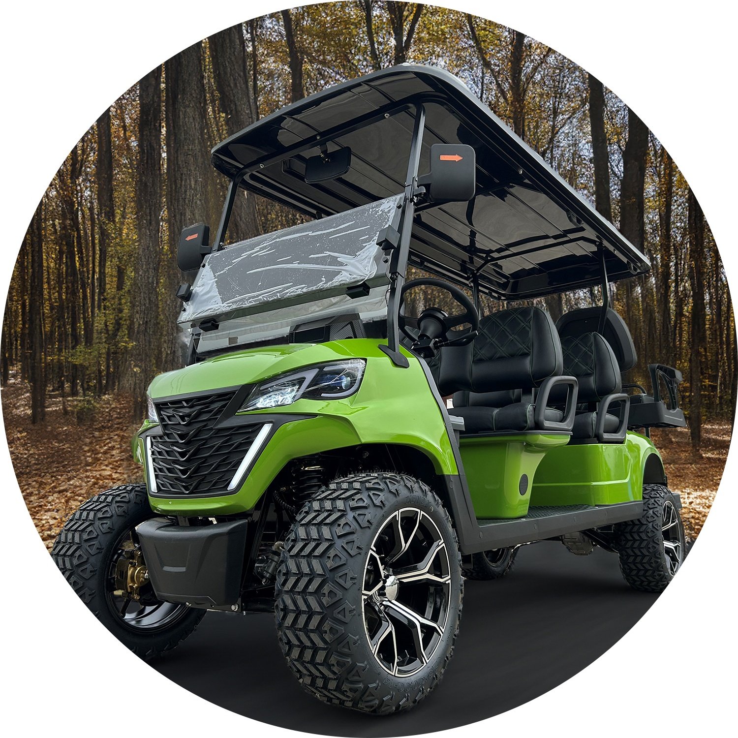 Factory Direct High Quality 2+2 Seats 7500W Lithium Battery Utility Golf Carts Luxury Electric Golf Buggy