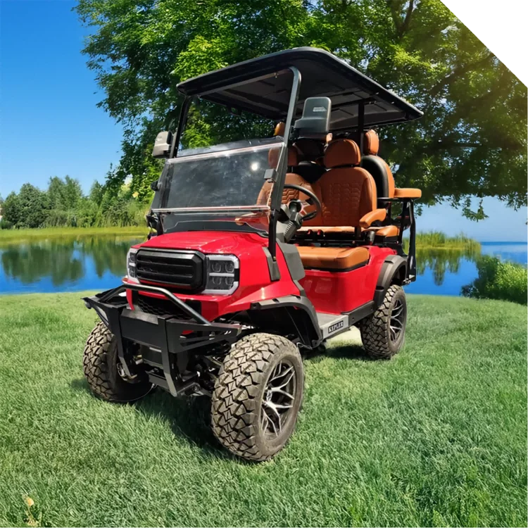 High Quality Lithium Battery 4+2 Seat ATV Hunting Electric Buggy Golf Cart